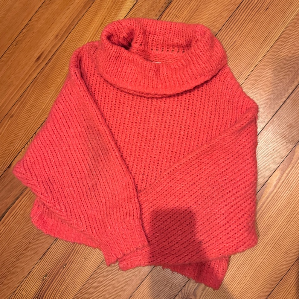 Pink/orange Anthropologie sweater